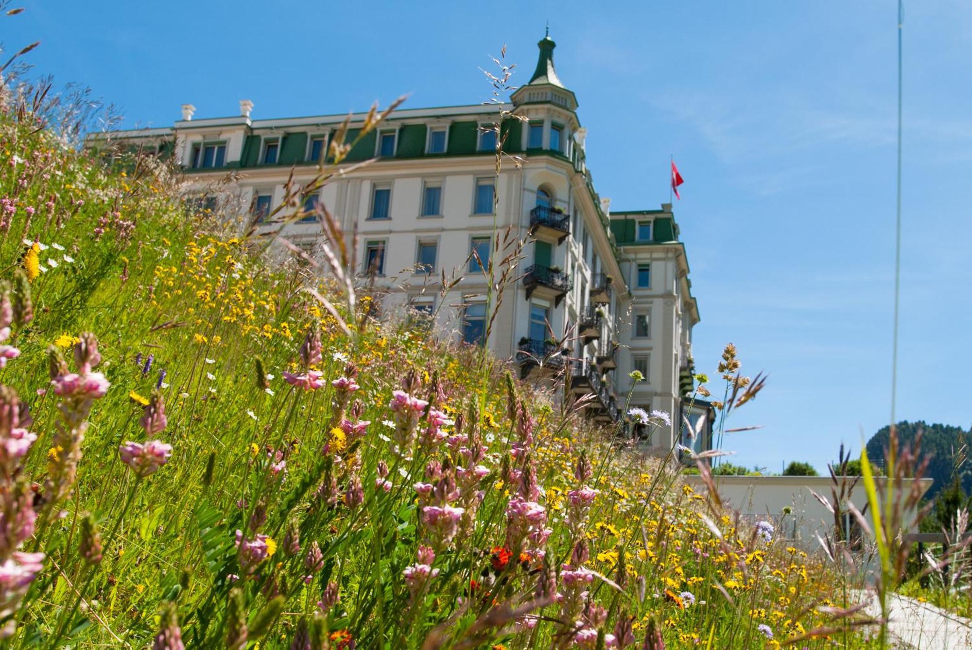 Grand Hotel Kronenhof Pontresina Buitenkant foto