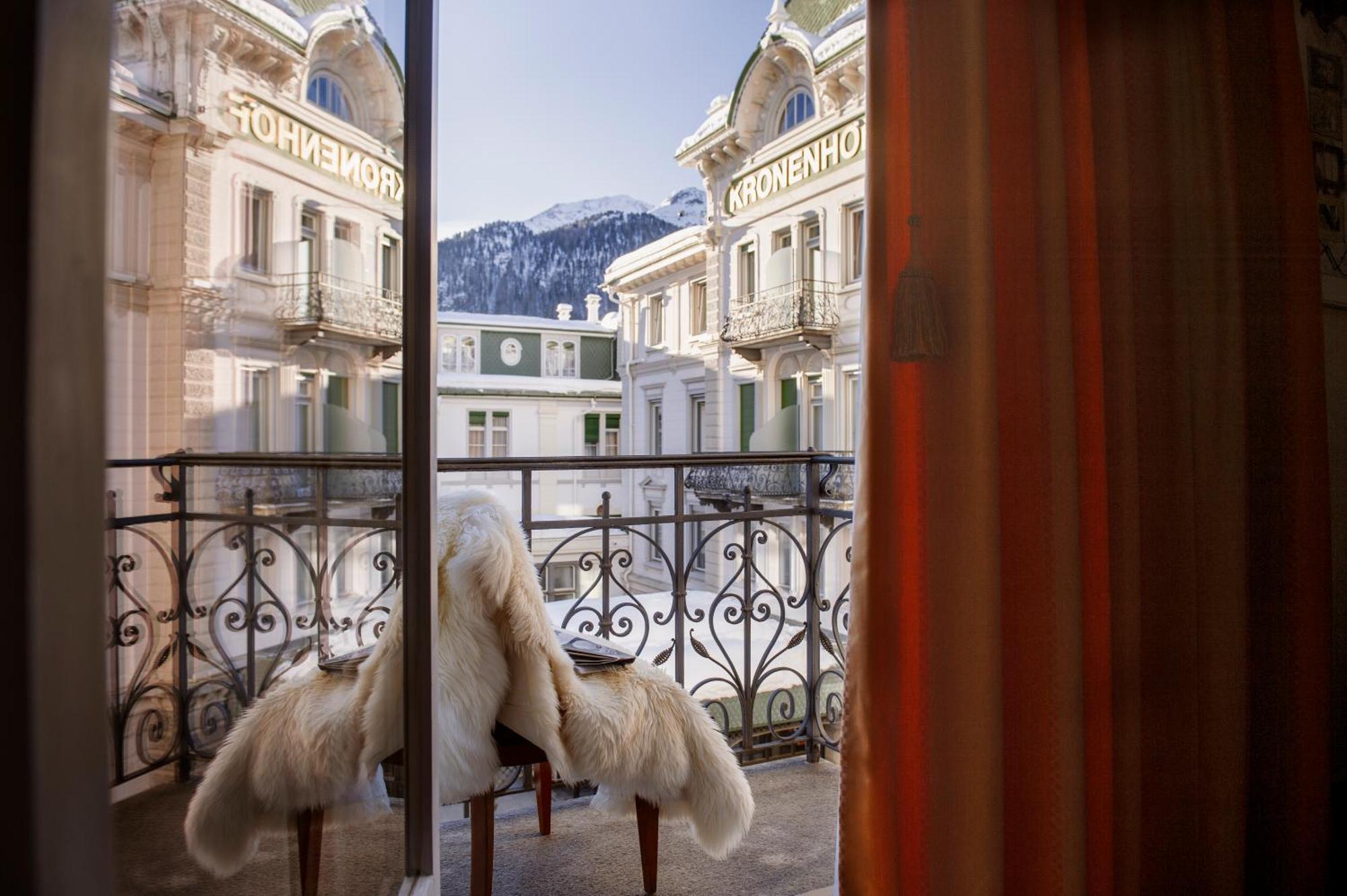 Grand Hotel Kronenhof Pontresina Buitenkant foto