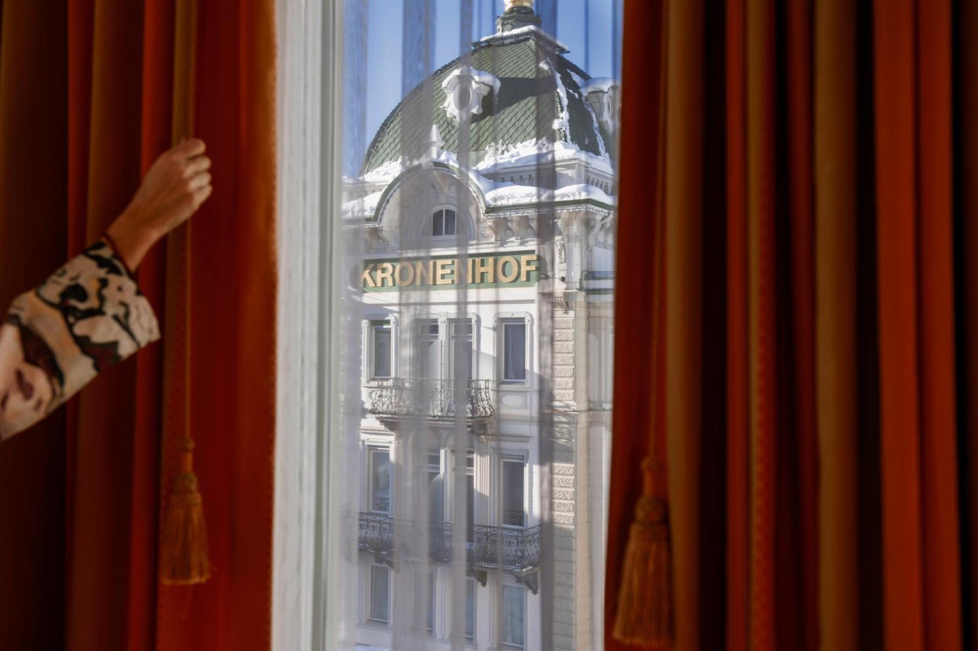 Grand Hotel Kronenhof Pontresina Buitenkant foto